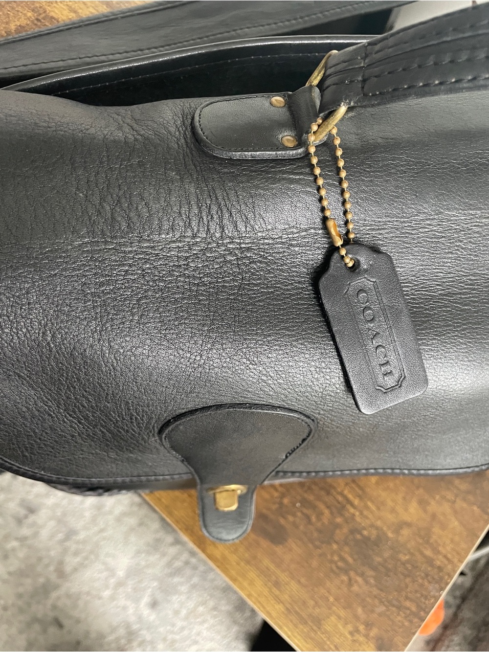Black Vintage Coach Carrier Messenger Bag Made in New York City Style 9800 - Picture 3 of 16